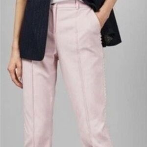 Ted Baker Onetta Scalloped Slim Pants Nude Pink Size 1~US 4 NWOT